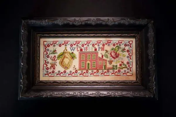 Don’t Miss Out The Rose and The Giant Pear 1888 by Hands Across the Sea Samplers
