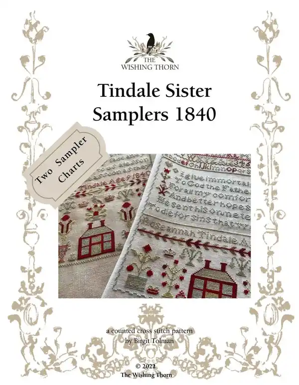 Last Chance Tindale Sister Samplers 1840 by The Wishing Thorn