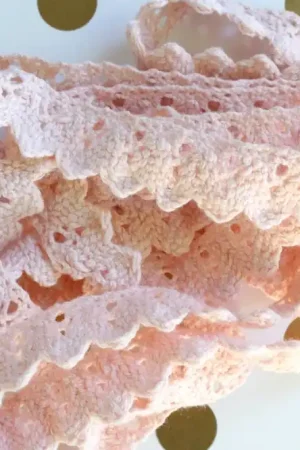 Seasonal Sale Petticoat Lace Hand Dyed 100% Cotton Lace by Lady Dot Creates