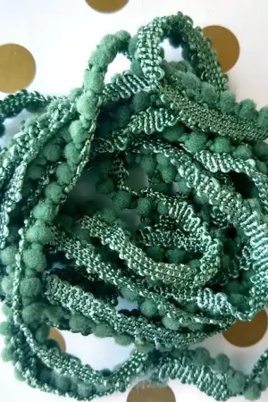 Sequoia Mini Pom Pom Trim by Lady Dot Creates Hand Dyed 2 Yards Professional Grade