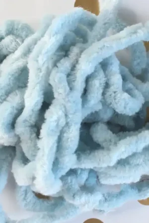 Robin Egg Chenille Trim Hand Dyed by Lady Dot Creates Affordable
