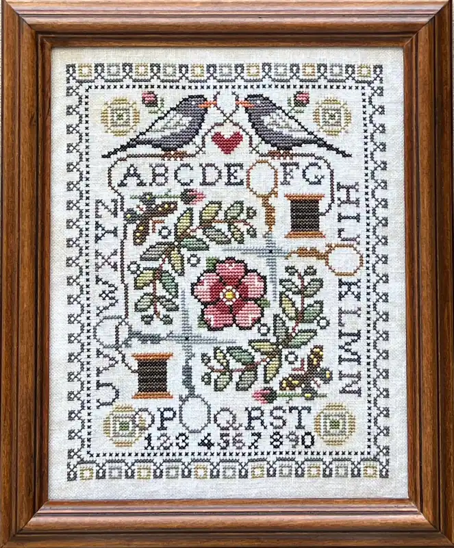 Get Yours Scissor Sampler Cross Stitch Pattern by Tellin Emblem Physical Copy