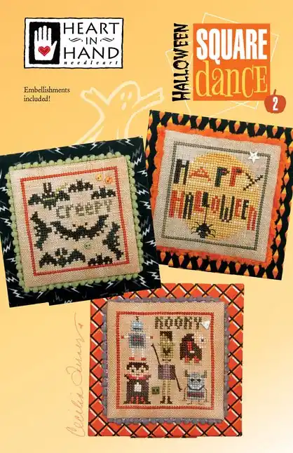 SALE Halloween Square Dance Part 2 Heart in Hand Cross Stitch Pattern Discount