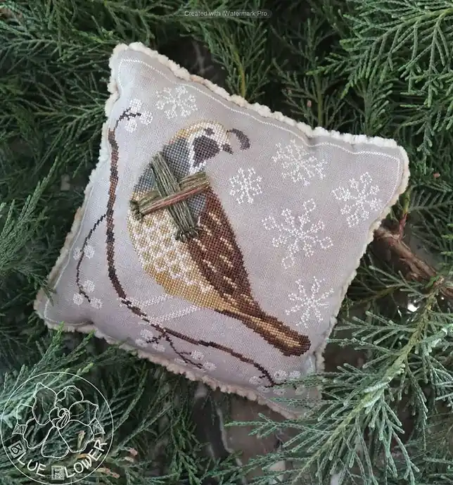 Winter Quail Cross Stitch Pattern by The Blue Flower PHYSICAL copy Top Rated