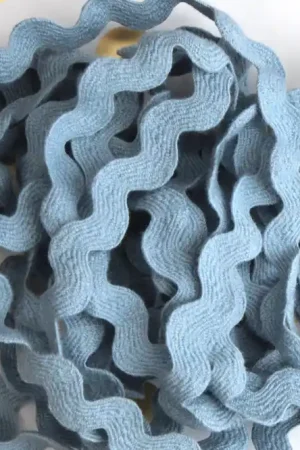 Best Price Storm Blue Rick Rack Trim by Lady Dot Creates Hand Dyed 3 Yards