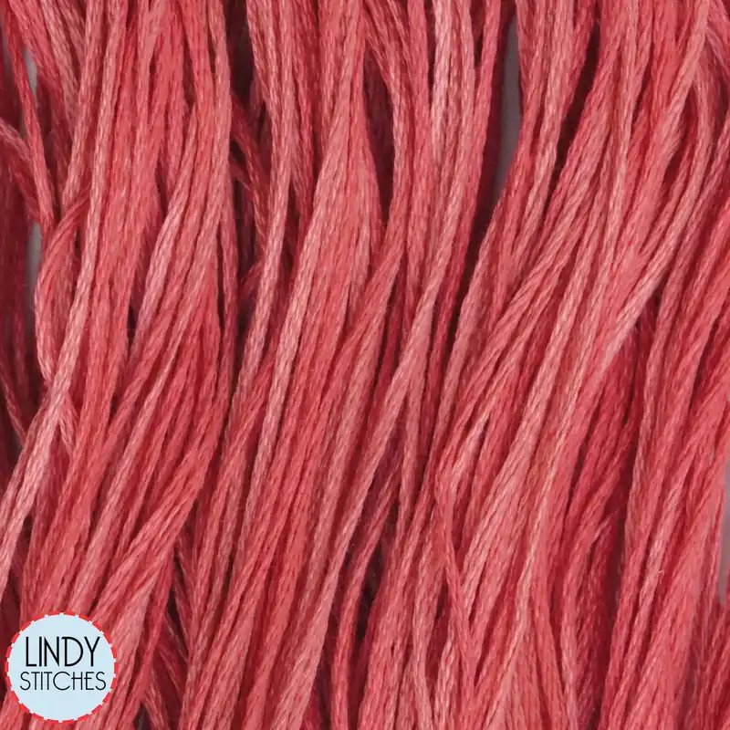Today Only Aztec Red Weeks Dye Works Floss Hand Dyed Cotton Skein 2258