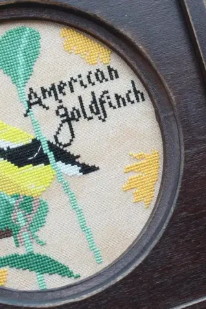 American Goldfinch Bird Crush Club Cross Stitch Pattern #9 Secure Checkout