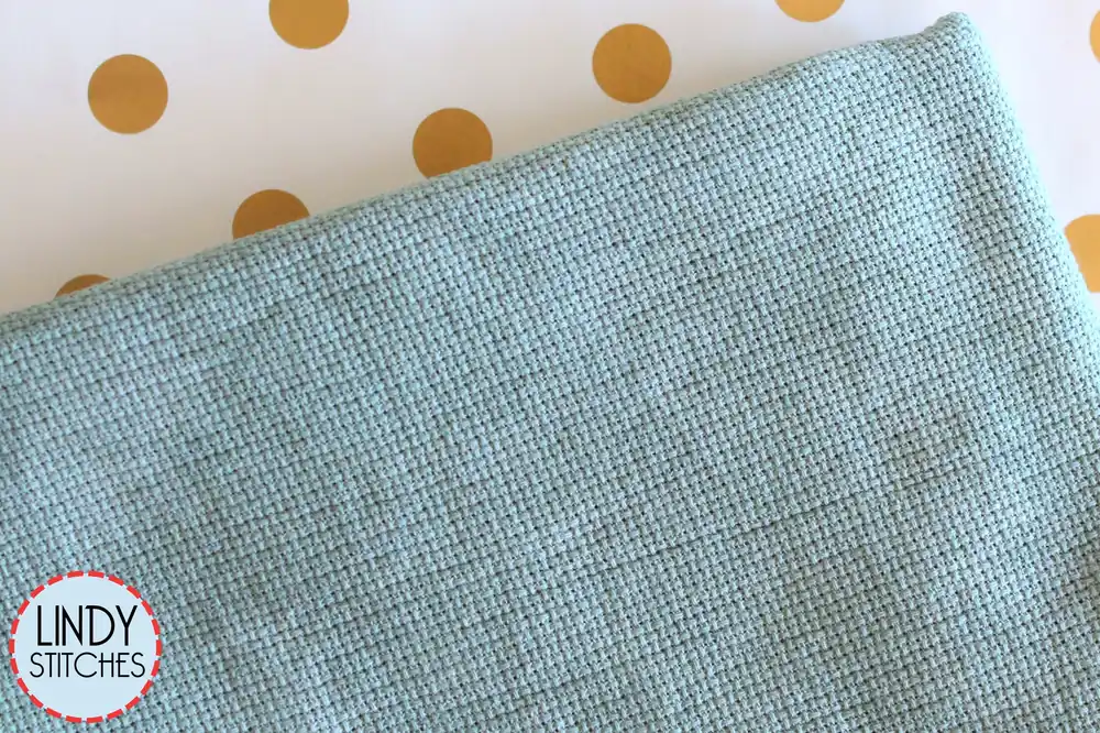 Instant Buy 18 count Pistachio Aida Fiber on a Whim Hand Dyed Fabrics Fat Quarter