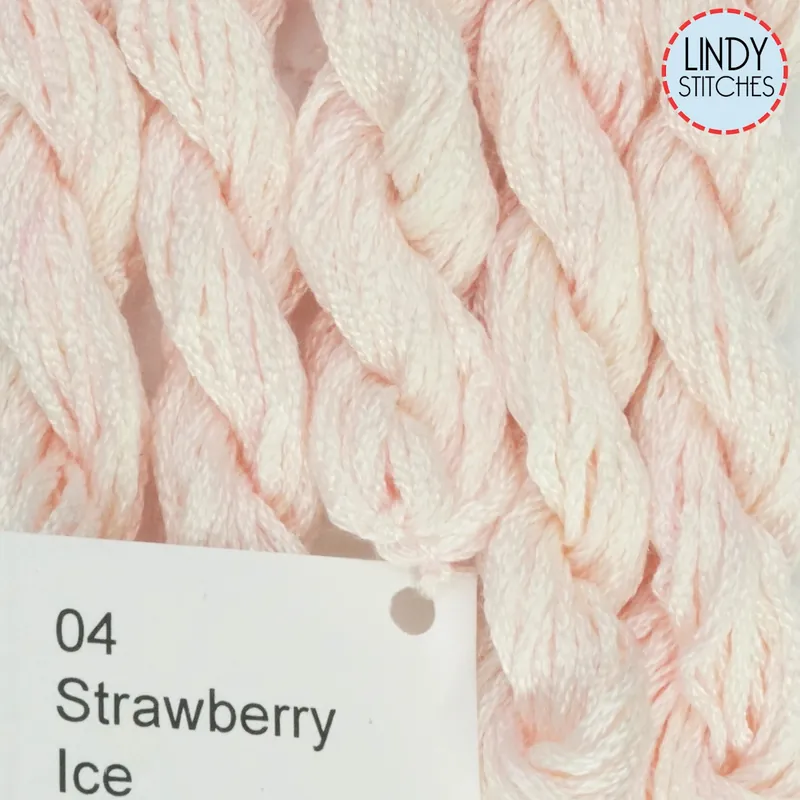 Strawberry Ice Dinky Dye's Silk Floss 04 Free Returns