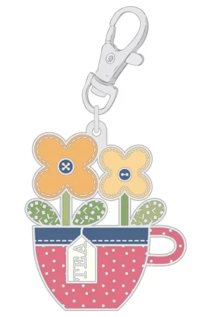 Limited Time Lori Holt Home Town Enamel Charm Happy Teacup