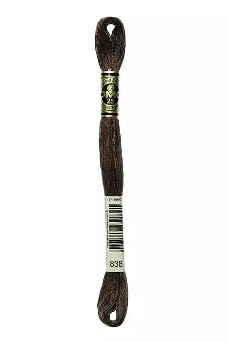 838 DMC Six Strand Cotton Embroidery Floss Worldwide Shipping