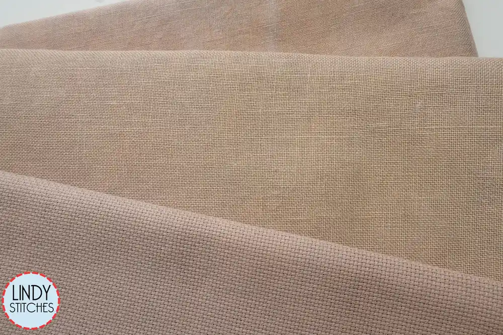36 Count Baked Clay Hand Dyed Edinburgh Linen by Fox and Rabbit Top Rated