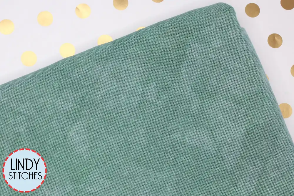 36 count Pistachio Linen Fiber on a Whim Hand Dyed Fabrics Cross Stitch Fabric Must Have