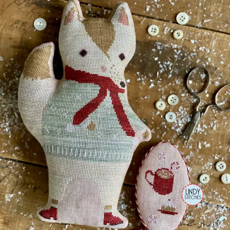Certified Blizzard Animal Cracker by Stacy Nash Primitives Cross Stitch Pattern