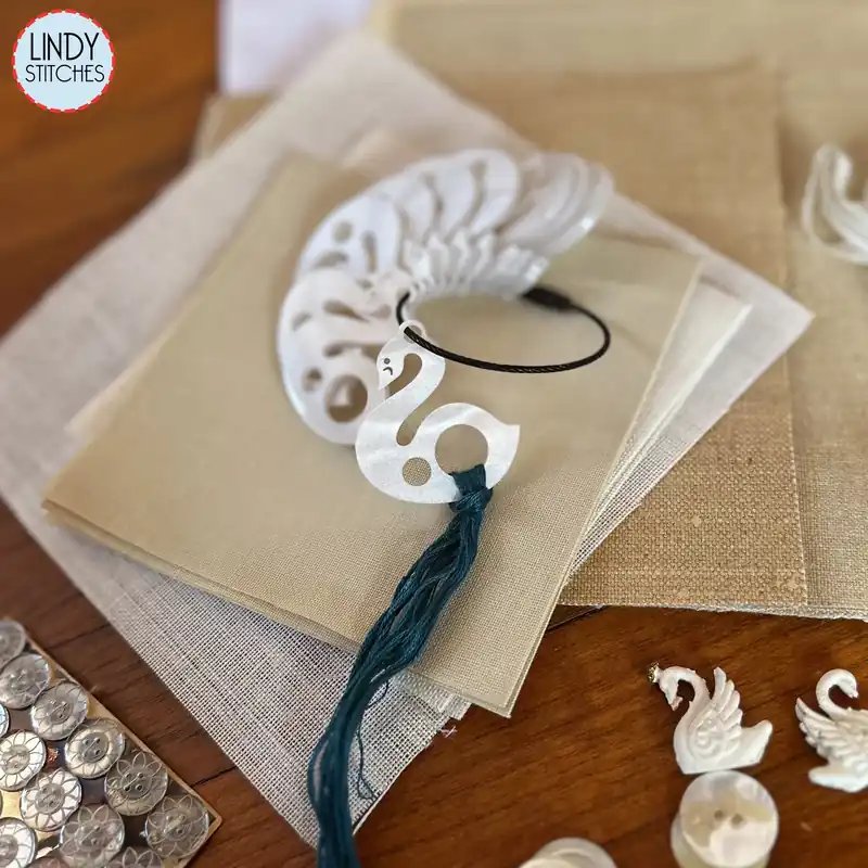 Weekend Sale Swan Floss Drops Set of 10 by Willoughby Ann