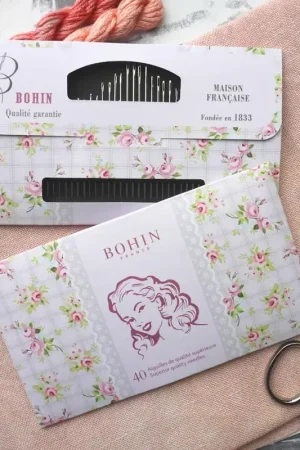 40 Piece Bohin Sewing Needle Book Pink Marlene Editor’s Pick