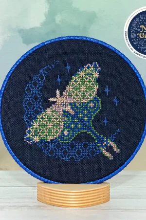 Hot Deal Moonlit Moth Cross Stitch Pattern by Counting Puddles