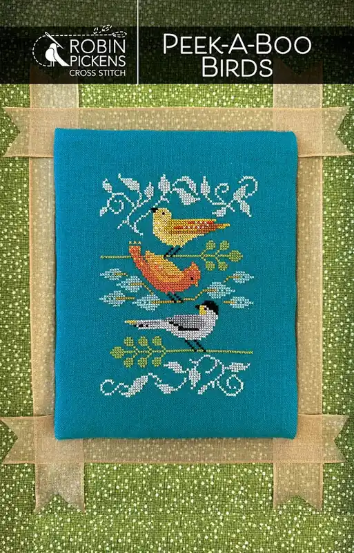 Peek-A-Boo Birds Cross Stitch Pattern by Robin Pickens Nashville Market Factory Price
