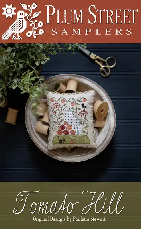 Trusted Brand Tomato Hill Cross Stitch Pattern by Plum Street Nashville Market