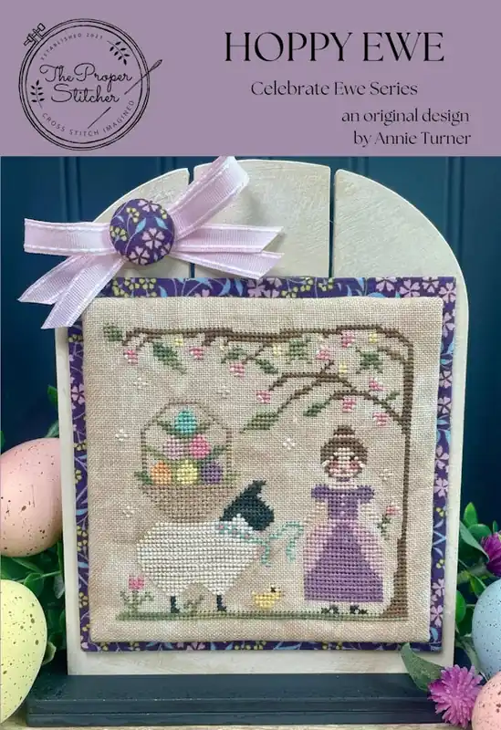 Hoppy Ewe by The Proper Stitcher Cross Stitch Pattern Nashville Market Price Cut