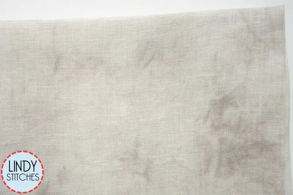 36 Count Old Mushroom Hand Dyed Linen by Xjudesign Limited Offer
