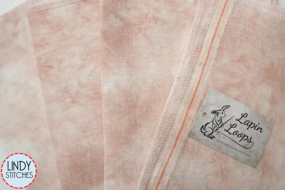 46 count Stone Fruit Bristol Linen by Lapin Loops Cross Stitch Fabric Top Pick