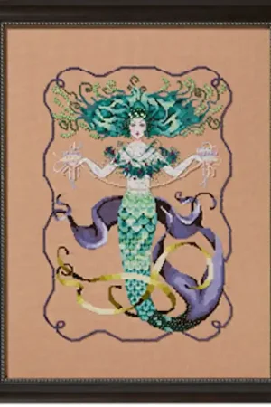 Budget Madam Mermaid Cross Stitch Pattern by Mirabilia Designs