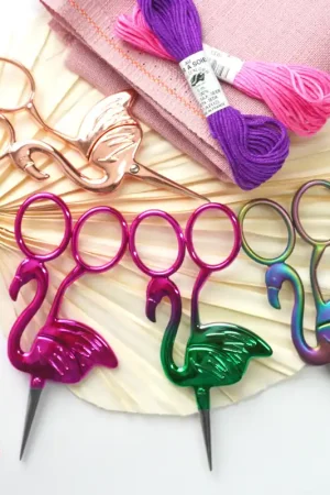 Get Yours Flamingo Embroidery Scissors Stainless Steel