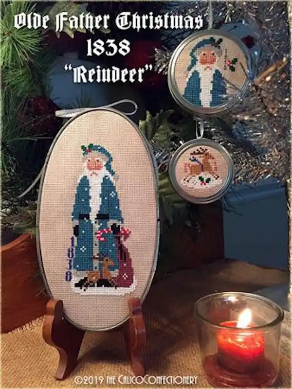 Olde Father Christmas 1838 Cross Stitch Pattern by Calico Confectionery Fan Favorite
