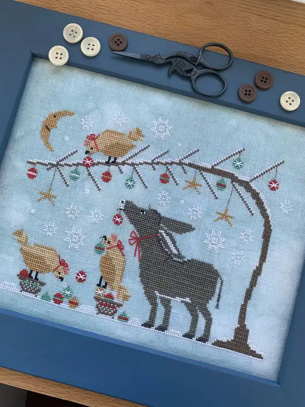 Mega Sale Stitches By Ethel CHICKEN AND WAFFLES Cross Stitch Pattern