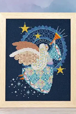 Top Rated Counting Puddles Patchwork Angel Cross Stitch Pattern