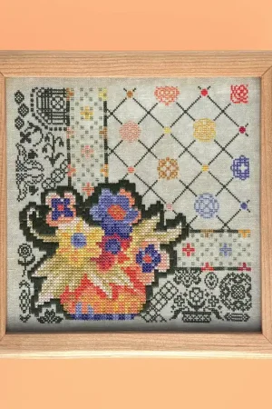 Jed X Stitch LINOLEUM RUG Cross Stitch Pattern Fan Favorite
