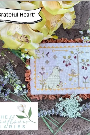 Snowflower Diaries GRATEFUL HEART Cross Stitch Pattern Hot Deal
