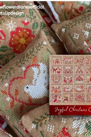 Snowflower Diaries JOYFUL CHRISTMAS CALENDAR Cross Stitch Pattern Super Sale