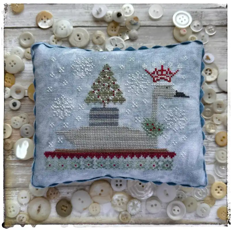 Deal Lucy Beam CHRISTMAS SWAN Cross Stitch Pattern