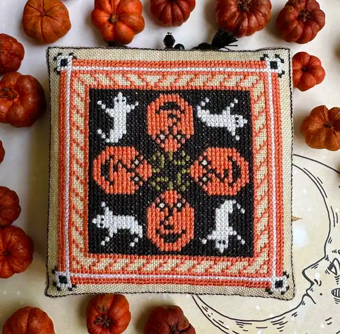 Kathy Barrick PATCHWORK JACKS Cross Stitch Pattern High Quality