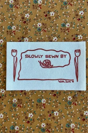 Sewn Slow Quilt Labels Set of 4 Warranty Included