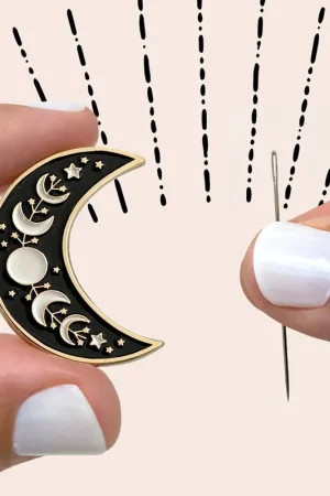 Brand New Moon and Stars - Magnetic Needle Minder