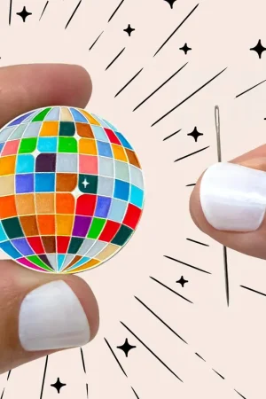 Exclusive Offer Disco Ball - Magnetic Needle Minder