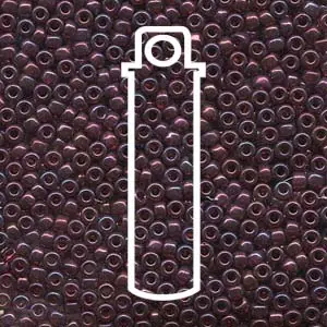 Miyuki Japanese Seed Beads Size 8/0 - Cranberry Gold Luster (Color #9313) Fresh Stock