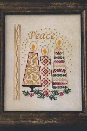 Peace Christmas Candles (printed) Special Discount