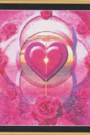 Seasonal Sale Pink Rings of Love - (Cross Stitch)