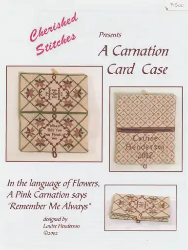 A Carnation Card Case High Quality
