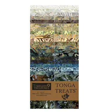 Timeless Treasures Fabrics Stormy Sea Tonga Batiks Wing and a Prayer Stormy Jelly Roll Fabric Strips Hot Picks