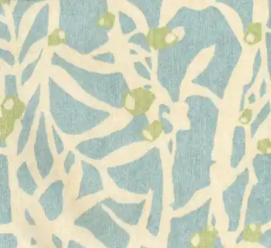 Waverly Fabrics Spa Blue Green Cream Origami Branches Fast Shipping