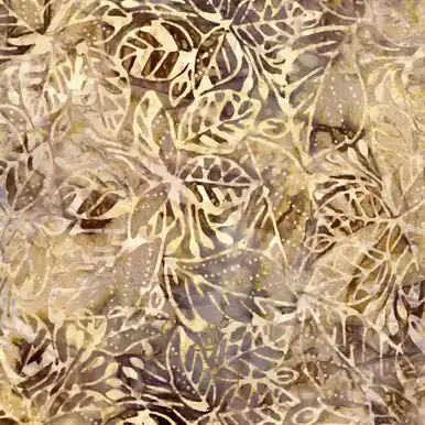 Authentic Timeless Treasures Fabrics Stormy Sea Tonga Batiks Wing and a Prayer Almond Jungle Leaves