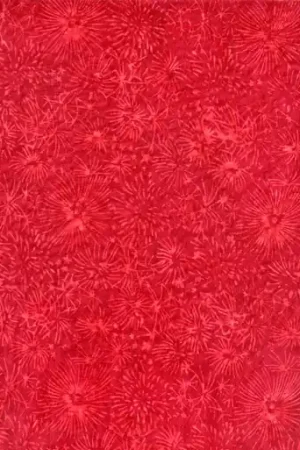 Brand New Timeless Treasures Fabrics USA Tonga Batiks Red Fireworks