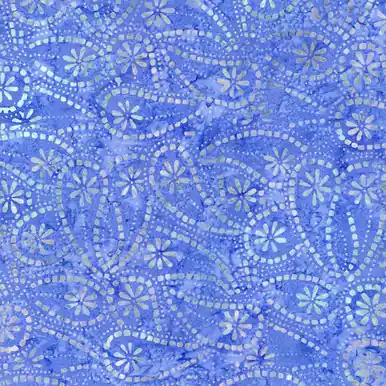 Fresh Stock Timeless Treasures Fabrics Tonga Batik Crystal Hippie Paisley Purple Blue Peri