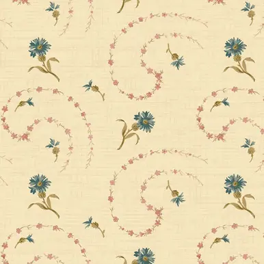 Buy Online Marcus Fabrics Cotton Thimble Mini Pam Buda Cream Flower Garland 108 Inch Wide Quilt Back