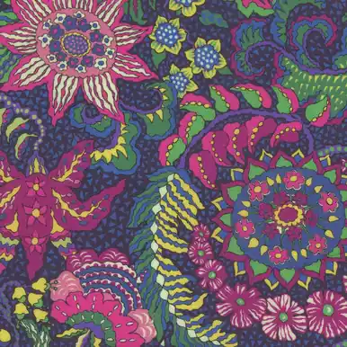 Windham Fabrics Botanica by Sally Kelly Indigo Botanica Floral Cotton Lawn Low Price